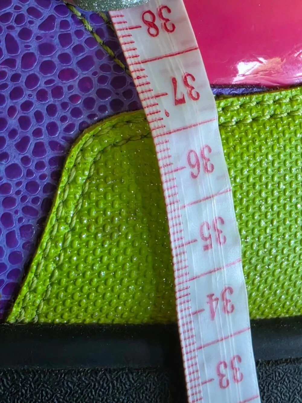 DC Shoes Destroyer Womens 9 Neon Color Block Skate Sneakers Purple Pink Scene